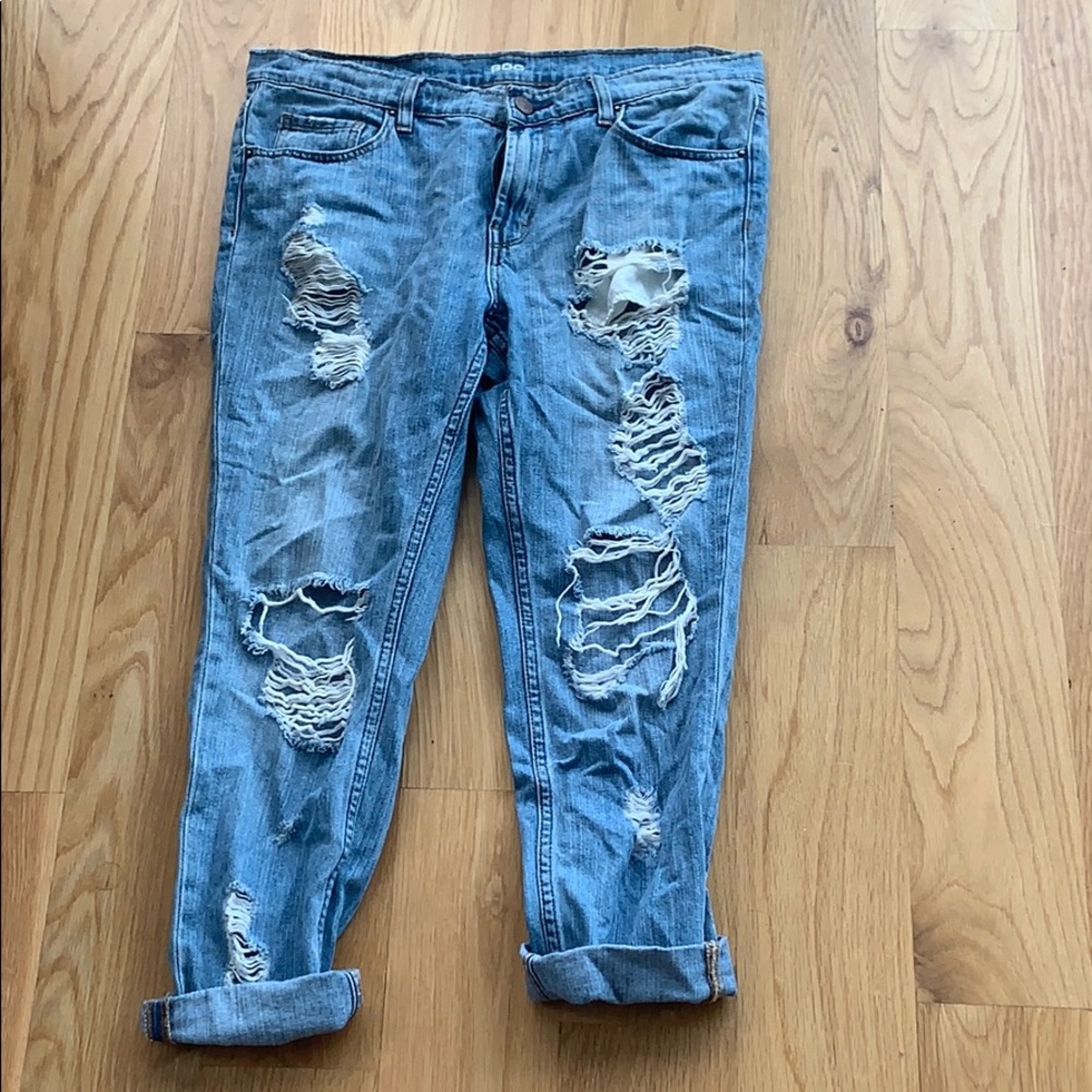 BDG distressed mom jeans